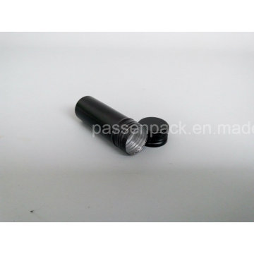 Tube en aluminium noir avec capuchon à vis pour emballage de cigares (PPC-ACT-028)